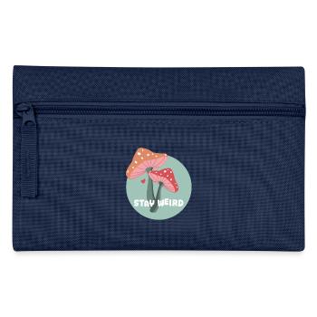 Restez bizarre champignons - Trousse - marine - Devant