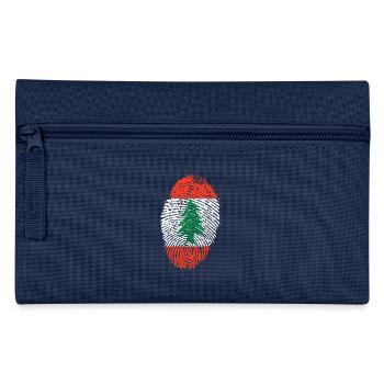 empreintes digitales j'aime LIBANON - Trousse - marine - Devant