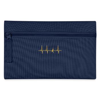evolution ekg heartbeat volleyball beachvolleyball - Federtasche - Navy - Vorne
