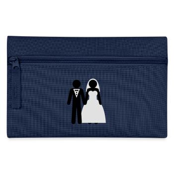 wedding_couple - Pencil Case - navy - Front
