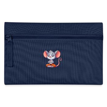 Mouse Yoga Meditation Relaxation Relax Exercise - Pencil Case - navy - Front