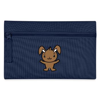 Bunny Rabbit Bunny Rodent Small Animal Cute - Pencil Case - navy - Front
