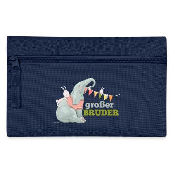 großer Bruder Elefant Hase - Federtasche - Navy - Vorne