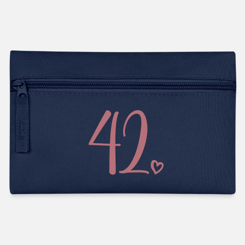 Süße Nummer 42, 42 Jahre alt, 42. Geburtstag Geschenk - Federtasche - Navy