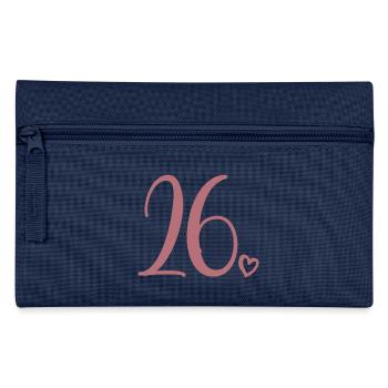 Cute Number 26, 26 Years Old, 26th Birthday Gift - Pencil Case - navy - Front
