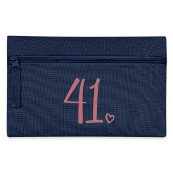 Niedliche Nummer 41, 41 Jahre alt, 41. Geburtstagsgeschenk - Federtasche - Navy - Vorne