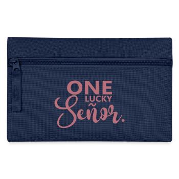 One Lucky Señor Wedding Husband To Be Groom - Pencil Case - navy - Front