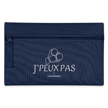J'peux pas j'ai pétanque - Trousse - marine - Devant