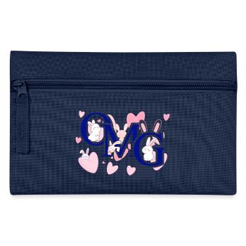 Omg pink - Pencil Case - navy - Front