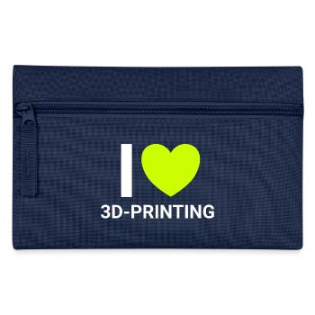 i love 3dprinting - Federtasche - Navy - Vorne
