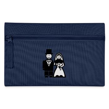 Hochzeit - Federtasche - Navy - Vorne
