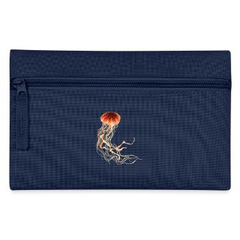 Qualle - Federtasche - Navy - Vorne