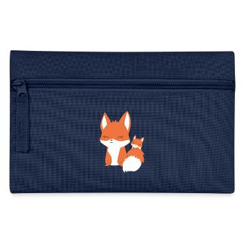 Fox - Vixen - Family - Gift - Fox - Pencil Case - navy - Front