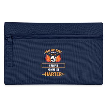 EGAL WIE HART DU BIST - WEIMAR IST HÄRTER - Federtasche - Navy - Vorne