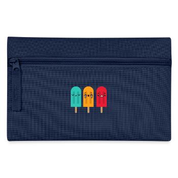 Cute Kawaii Ice Cream - Cool Summer - Pencil Case - navy - Front