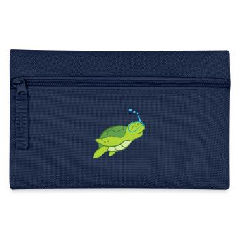 Schildkröte - Schildkrötenliebhaber - Schildkröten - Federtasche - Navy - Vorne