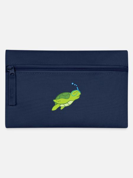 Schildkröte - Schildkrötenliebhaber - Schildkröten - Federtasche - Navy