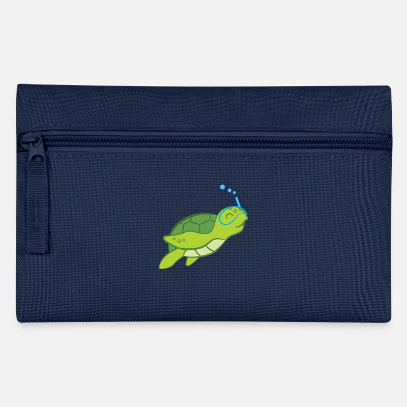 Schildkröte - Schildkrötenliebhaber - Schildkröten - Federtasche - Navy