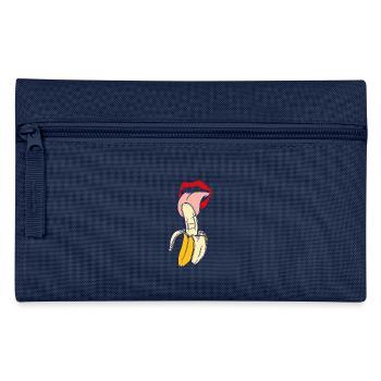 Banana Gift Food Porn licking Shirt - Pencil Case - navy - Front