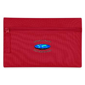 Members of the flat earth - Pencil Case - red - Front