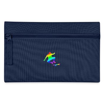 T-shirt de skateboard Cool Silhouette Skate gay - Trousse - marine - Devant