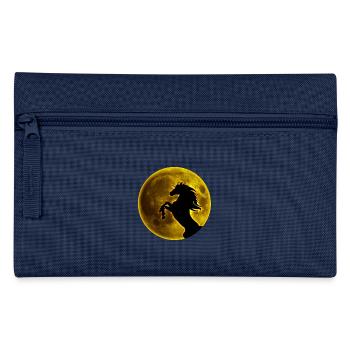 Full moon horse - Pencil Case - navy - Front