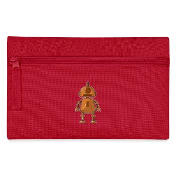 Petit robot orange - Trousse - rouge - Devant