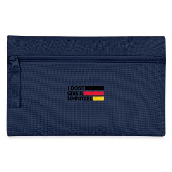 I DONT GIVE A SCHNITZEL SPRUCH - Federtasche - Navy - Vorne