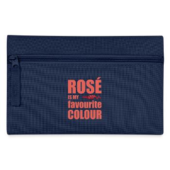 Wine wine wine drinker wine bottle good wine - Pencil Case - navy - Front