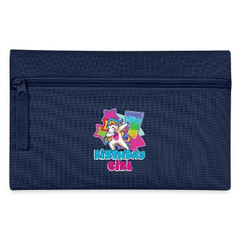 7ème cadeau d'anniversaire pour filles, licorne, 7 ans - Trousse - marine - Devant