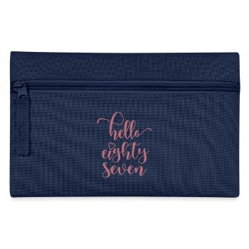 Hello Eighty Seven Cute 87 Years Old Birthday - Pencil Case - navy - Front