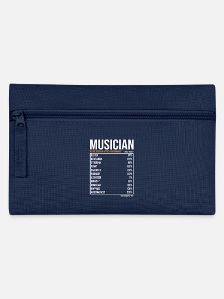 Musiker tageswerte Lustiger Musiker - Federtasche - Navy