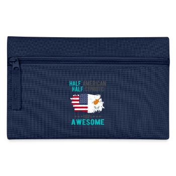 Halb Amerikaner Halb Zyprer - Federtasche - Navy - Vorne