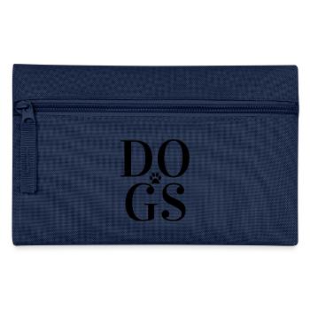 Dog Dogs Dog lover Hund Hunde Hundeliebhaber - Federtasche - Navy - Vorne