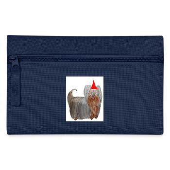Yorkshire Terrier Christmas - Pencil Case - navy - Front