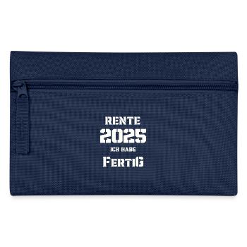 Rente 2025 Renter Job Kollegen - Federtasche - Navy - Vorne