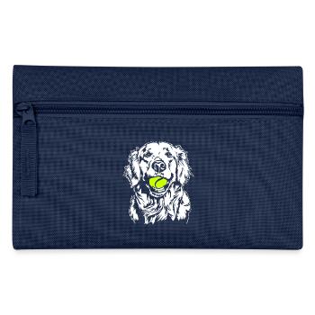 Golden Retriever Ball Junkie Dogs Wilsigns - Pencil Case - navy - Front