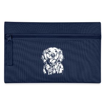 Golden Retriever Ball Junkie Dogs Wilsigns - Pencil Case - navy - Front