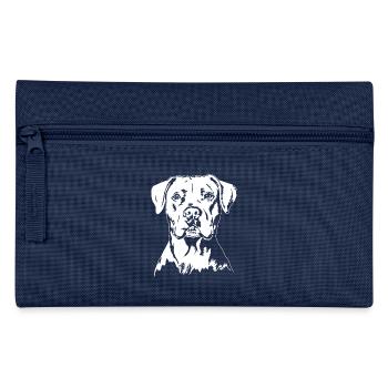 Dogue Argentin Portrait Chien Chien Wilsigns - Trousse - marine - Devant