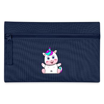 Licorne Design Enfant Fantasy Créature mythique Cadeau - Trousse - marine - Devant