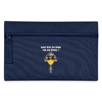 was bist du denn für ein Vogel - Federtasche - Navy - Vorne