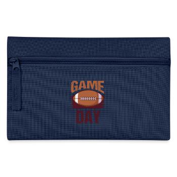 Fußballer Quarterback Spiel Fußball - Federtasche - Navy - Vorne
