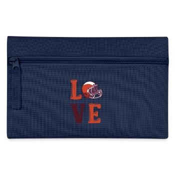 Fußballer Quarterback Liebe Fußball - Federtasche - Navy - Vorne