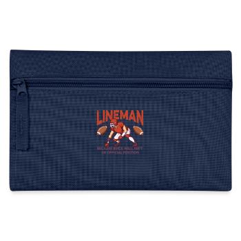 Brick Wall ist kein Positionsfußball - Federtasche - Navy - Vorne