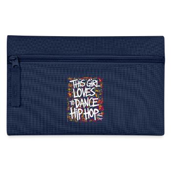 This Girl Loves To Dance Hip Hop - Federtasche - Navy - Vorne