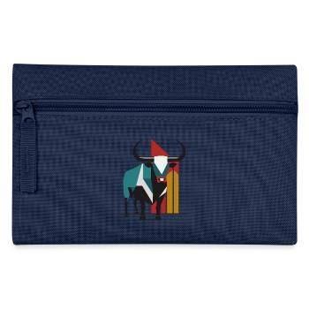 Stier, Bulle - Federtasche - Navy - Vorne