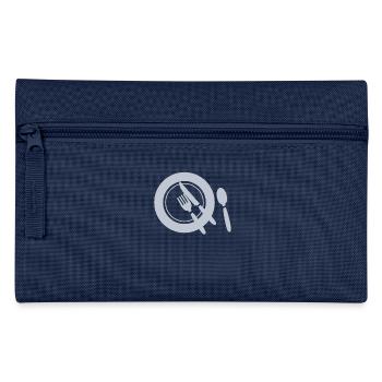 Mahlzeit Serviert Teller Icon Satt BBQ - Federtasche - Navy - Vorne