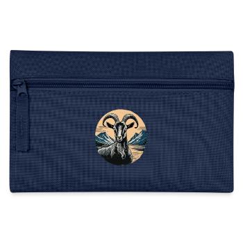ziegenbock ziege - Federtasche - Navy - Vorne