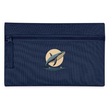 Orca, Wal, Tiere, Ozean - Federtasche - Navy - Vorne
