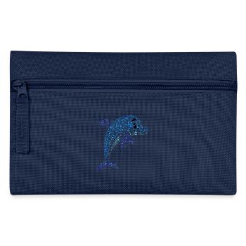 Colorful Dolphin Child Animal Sea Style Colorful - Pencil Case - navy - Front